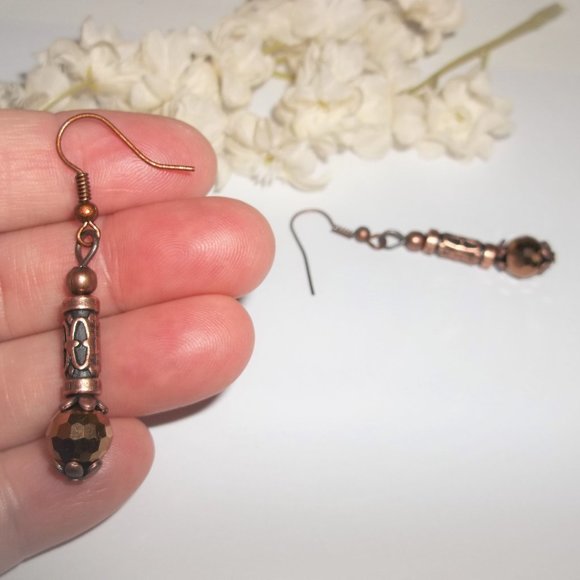 Boho Earrings Copper Jewelry Dangle Drop Gift 6195 - Picture 6 of 8